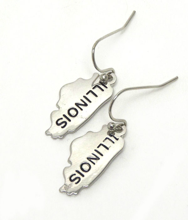 Premier electro plating state of illinois earring