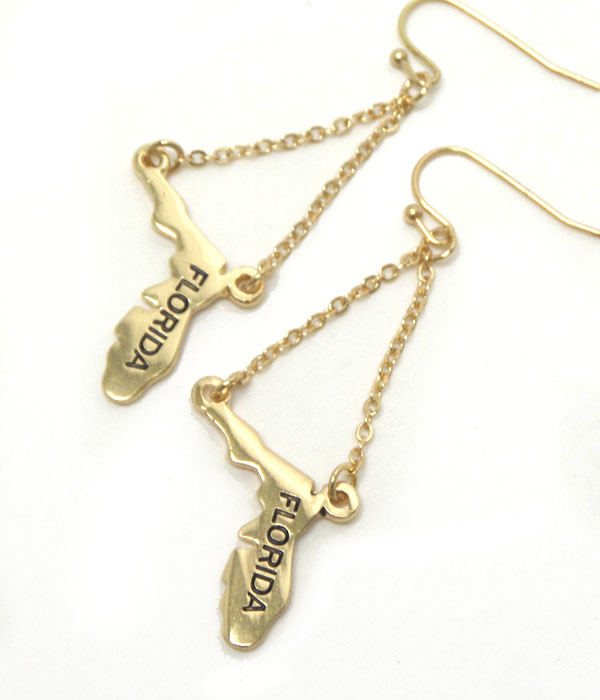 Premier electro plating state of florida earring