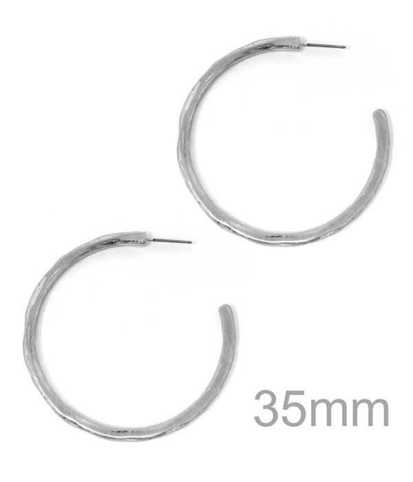 METAL HOOP EARRING