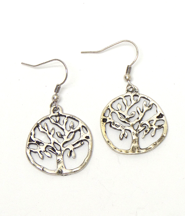 Handmade tree of life earring