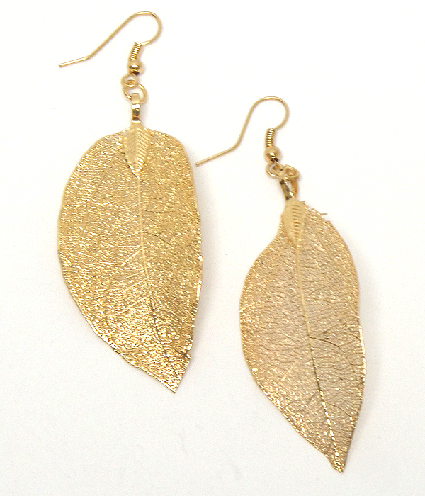 Leaf drop earring