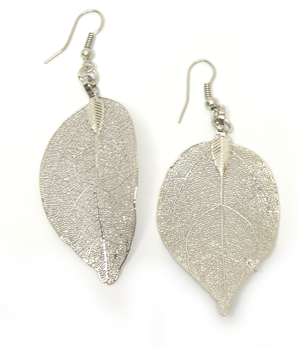 Leaf drop earring