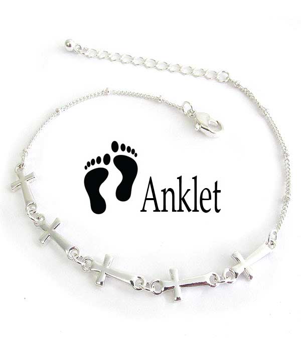 Multi cross link anklet
