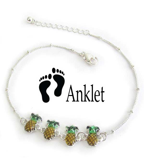 MULTI PINEAPPLE LINK ANKLET