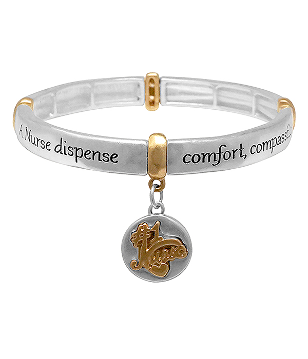 INSPIRATION NURSE THEME STRETCH BRACELET