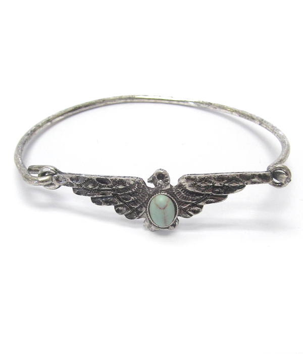 Thunderbird wire bangle bracelet