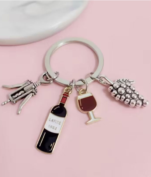 Winery theme key chain