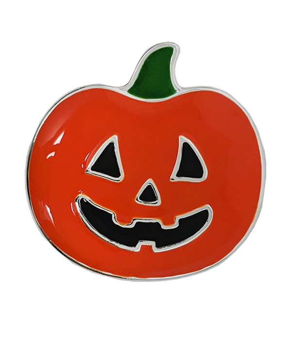 HALLOWEEN THEME PIN OR BROOCH - PUMPKIN