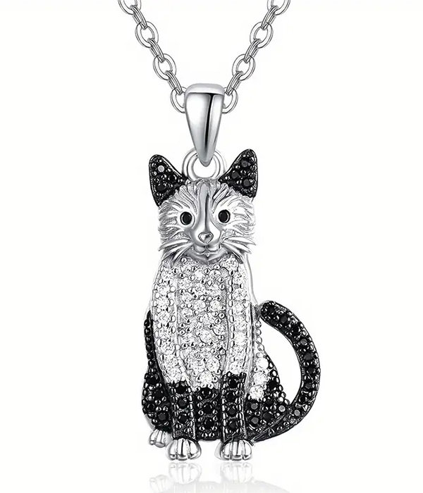 Pet lovers theme cat necklace