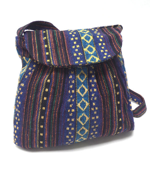 Aztec print messenger bag -western
