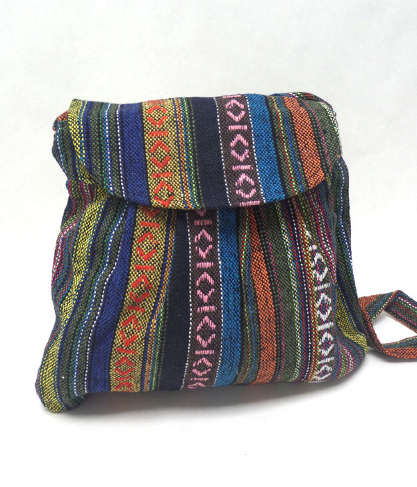 Aztec print messenger bag -western