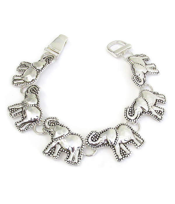 MULTI ELEPHANT MAGNETIC BRACELET