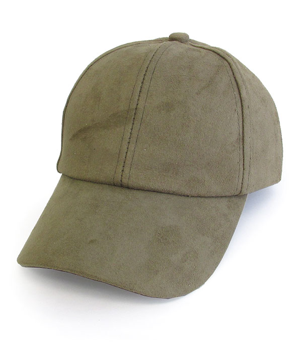 SUEDED PLAIN CAP