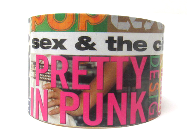 Fashion celebrity theme metal art cuff bangle bracelet