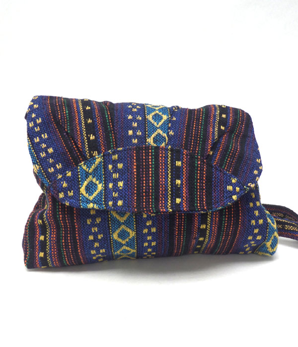 Aztec print messenger bag -western