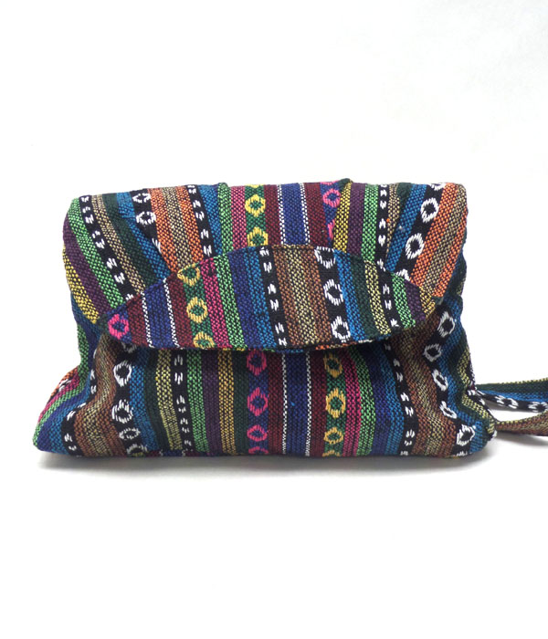 Aztec print messenger bag -western