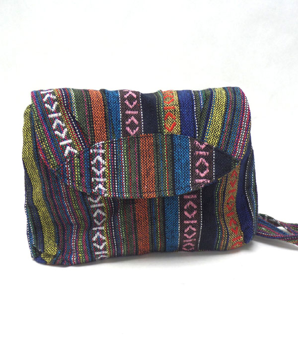 Aztec print messenger bag -western