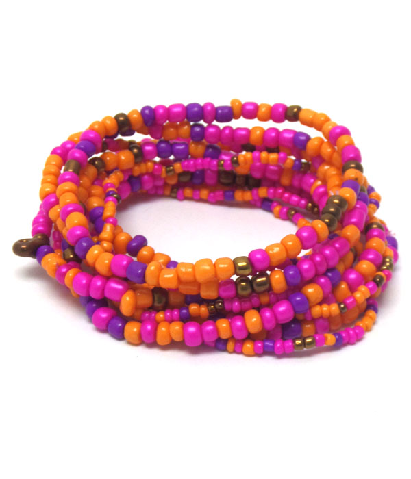 Ten pieces seebeads bracelet set
