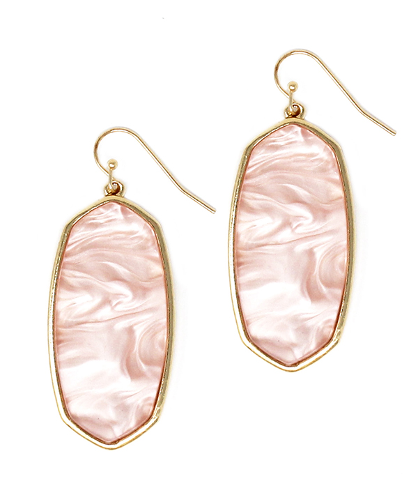 Southern style oval earring