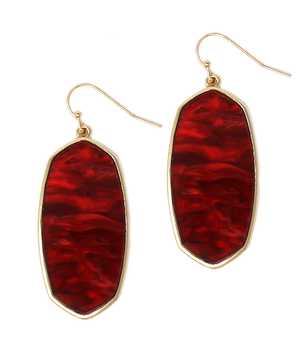 SOUTHERN STYLE OVAL EARRING