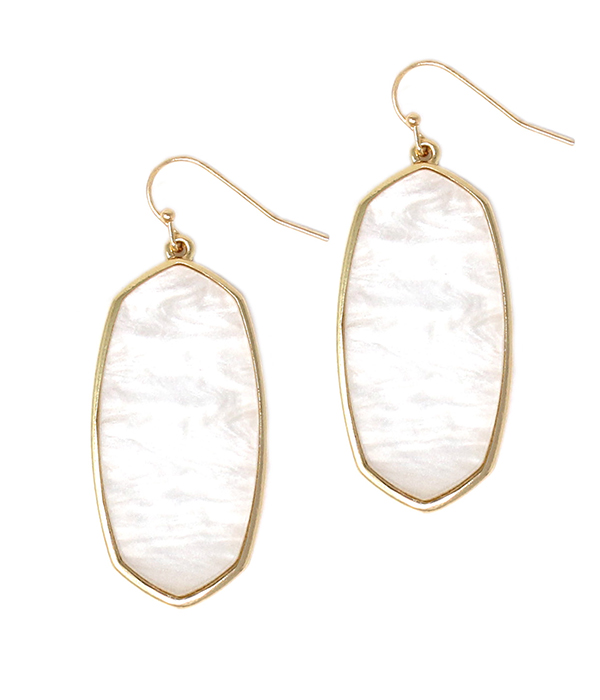 SOUTHERN STYLE OVAL EARRING