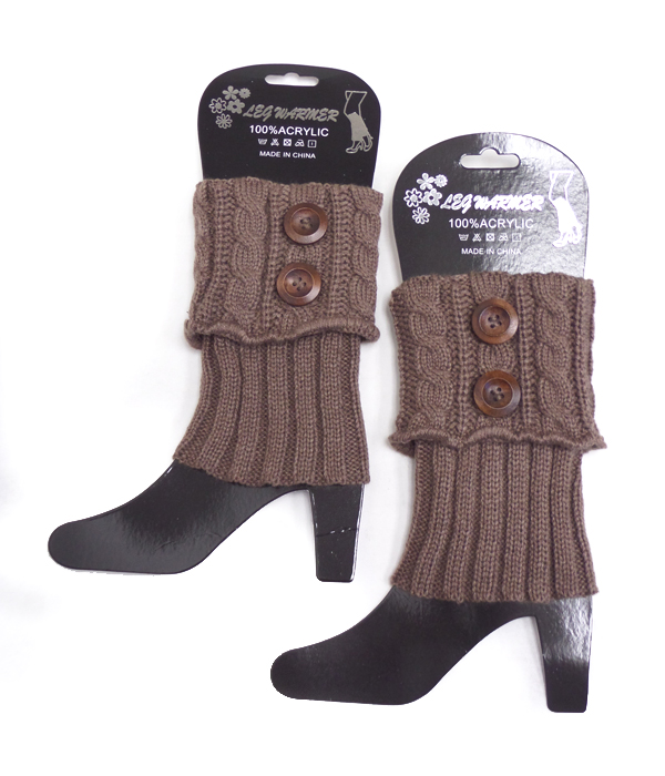 Multi button crochet leg warmer boot cuffs