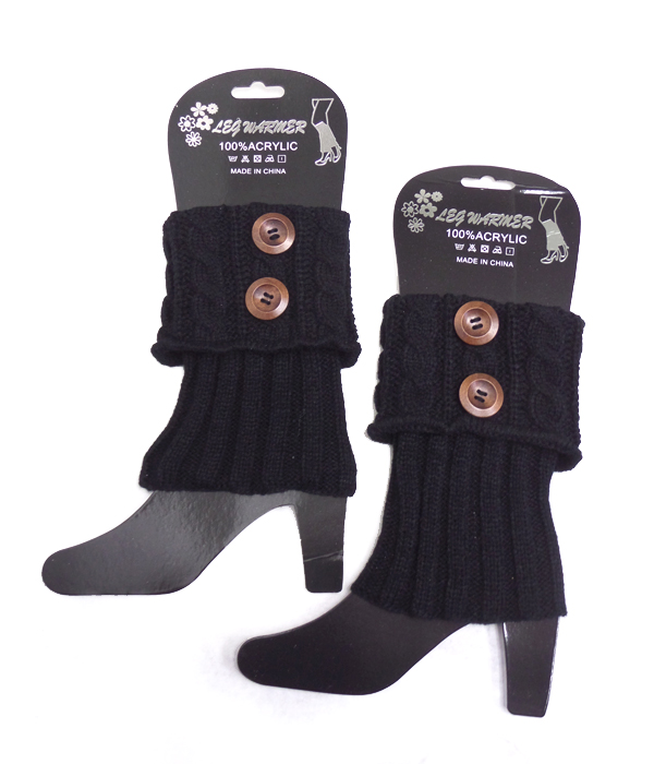 Multi button crochet leg warmer boot cuffs