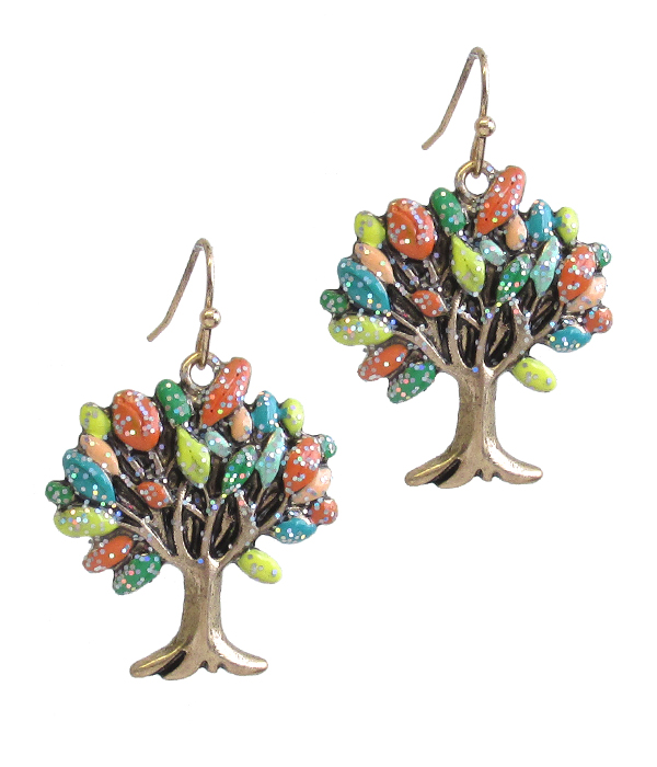 EPOXY TREE OF LIFE EARRING