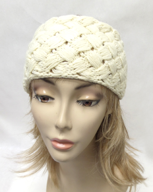 Woven knit winter headwrap