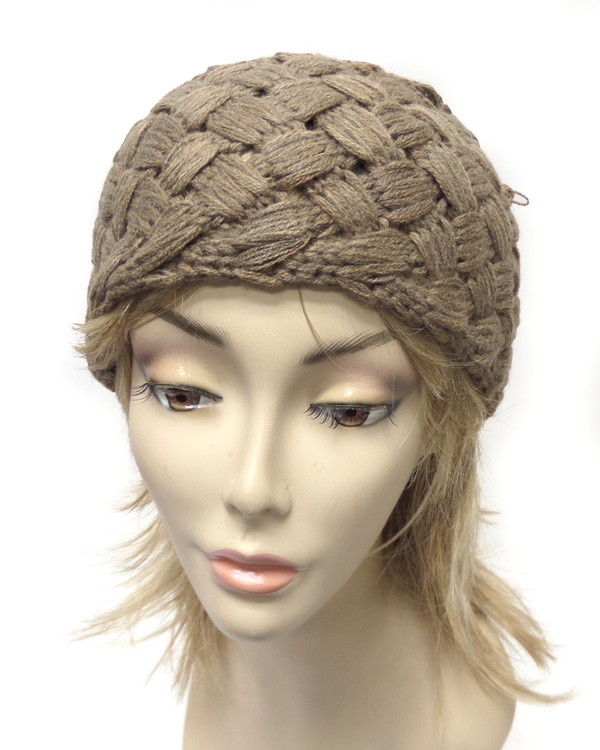 Woven knit winter headwrap