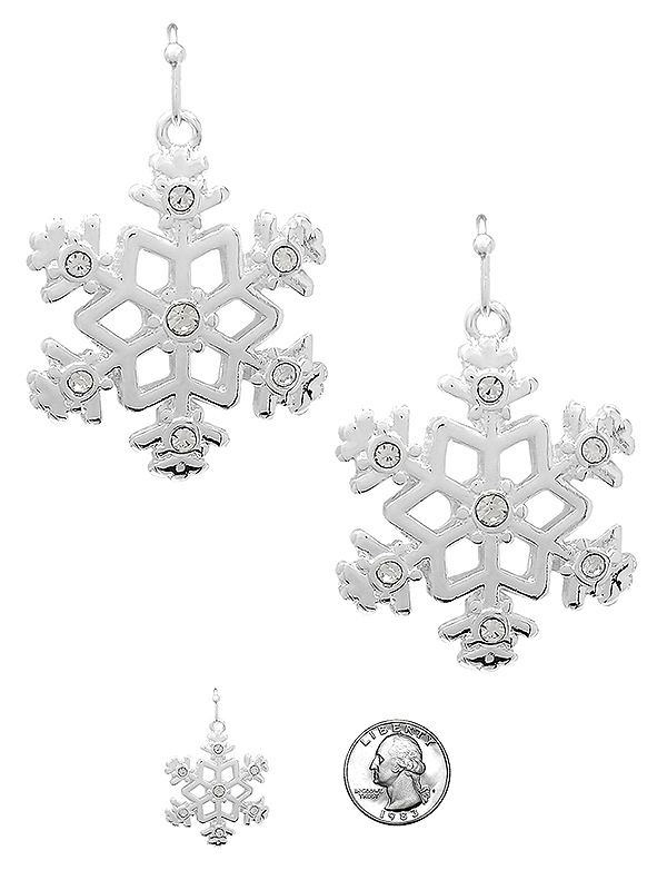 CHRISTMAS THEME SNOWFLAKE EARRING