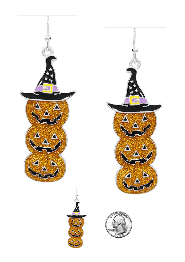 HALLOWEEN THEME PUMPKIN EARRING