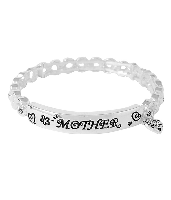 Mother theme stretch bracelet