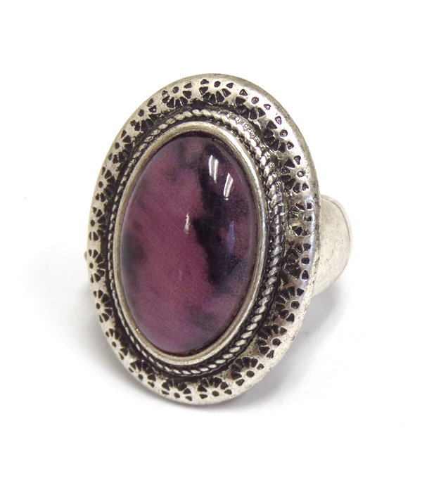 Vintage formica stgone stretch ring