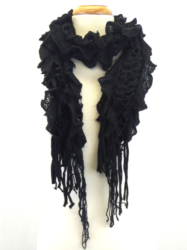 Ruffles muffler scarf