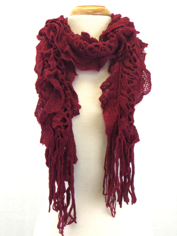 Ruffles muffler scarf