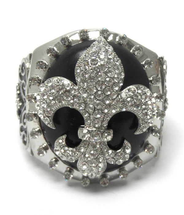 Fleur de liz epoxy thick bracelets 