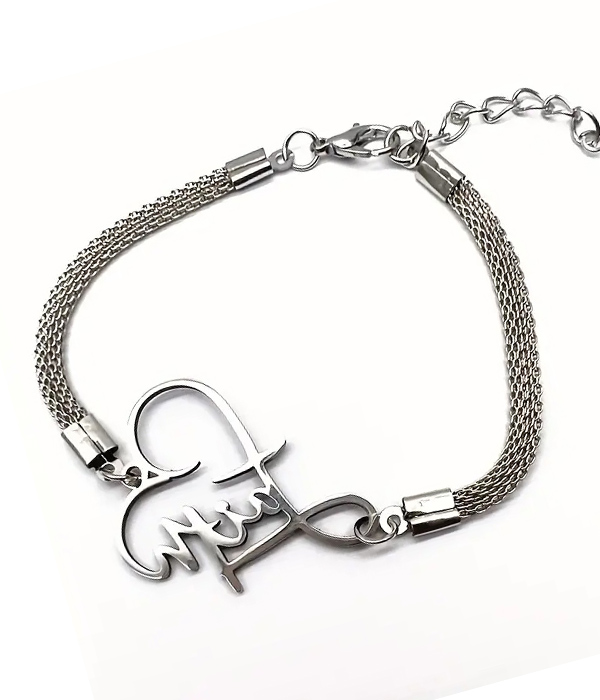 Religious inspiration heart anklet - faith
