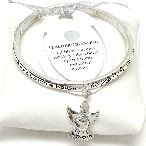 Angel blessing message bracelet - bookmark included