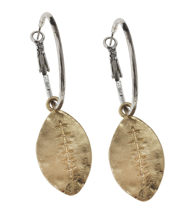Football hoop earring