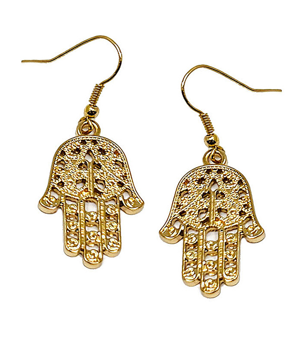 LUCKY THEME HAMSA EARRING