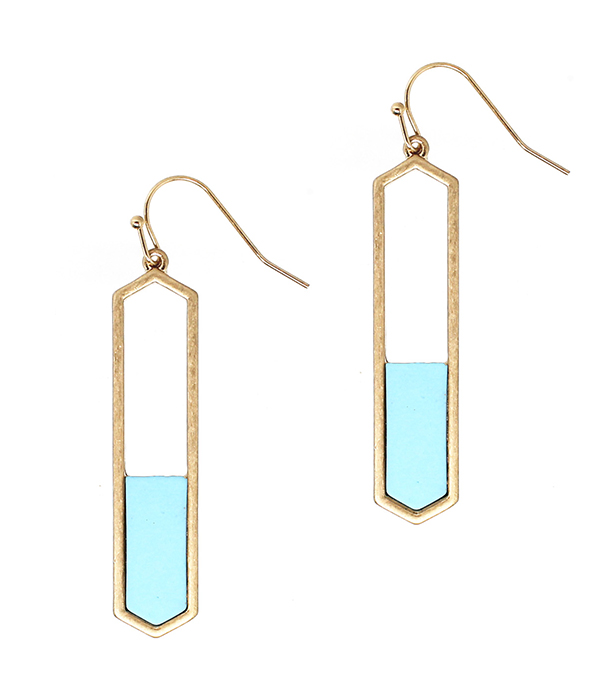 COLOR COAT METAL EARRING