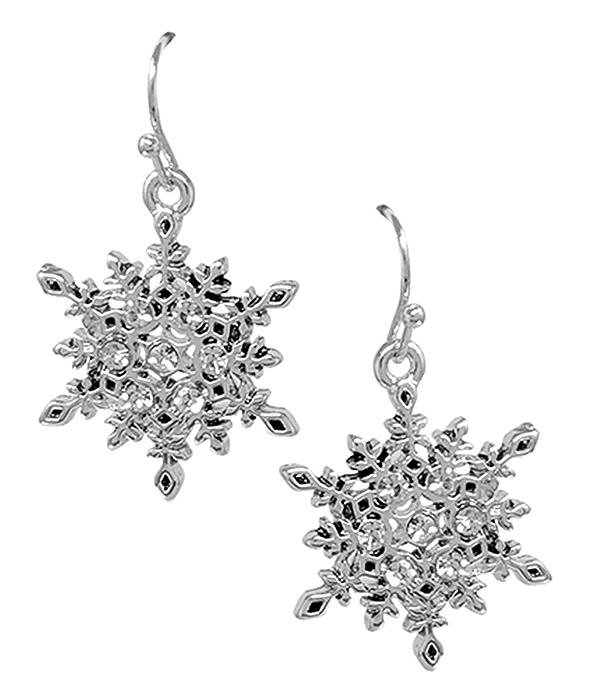 CHRISTMAS THEME EARRING - SNOWFLAKE