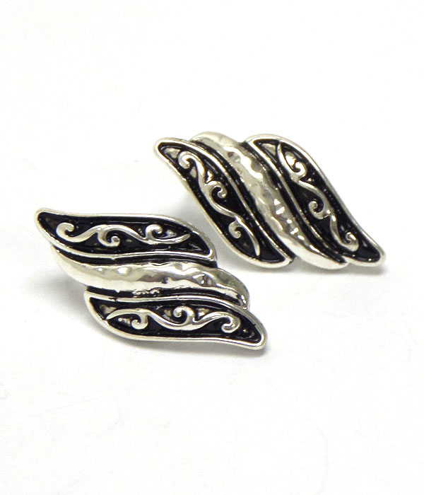 Tailored design clip on earrings