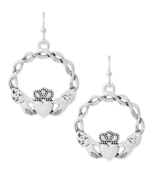 CLADDAGH THEME EARRING