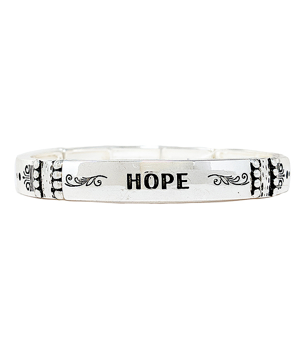 RELIGIOUS INSPIRATION STRETCH BRACELET - HOPE