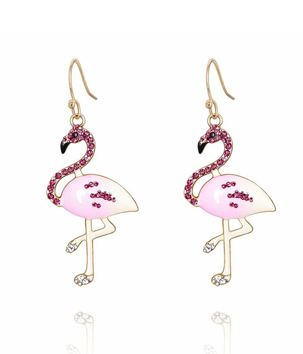 Flamingo earring