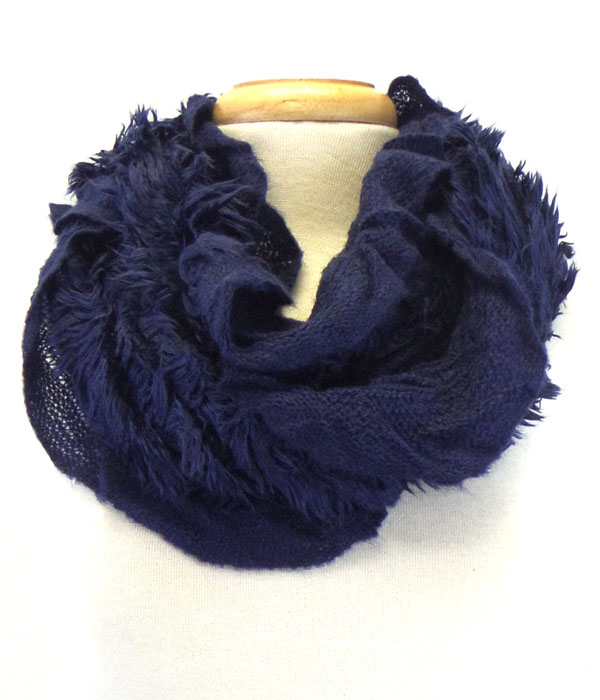 Soft imitation fur scarf