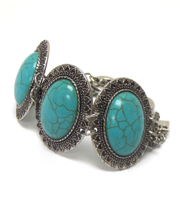 Turquoise stone bracelet 