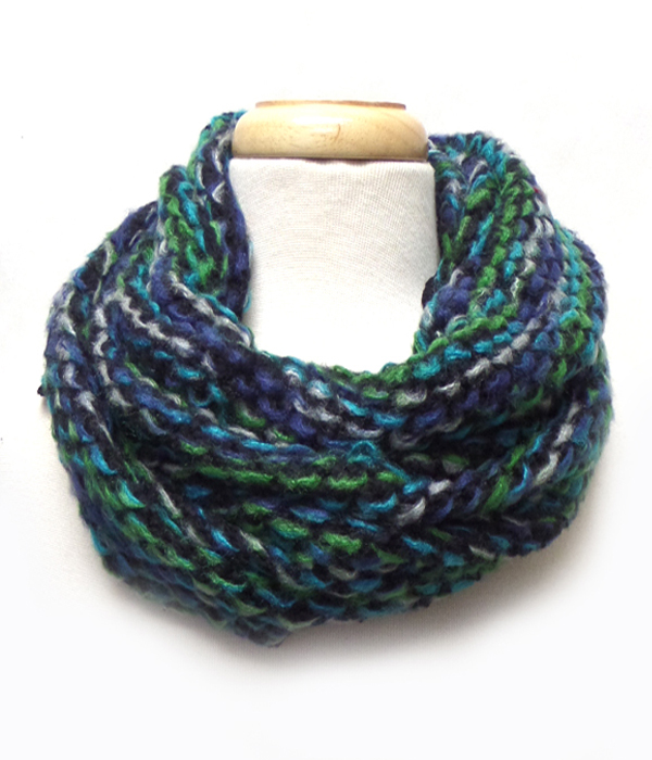 100% acryl thick knit infinity scarf